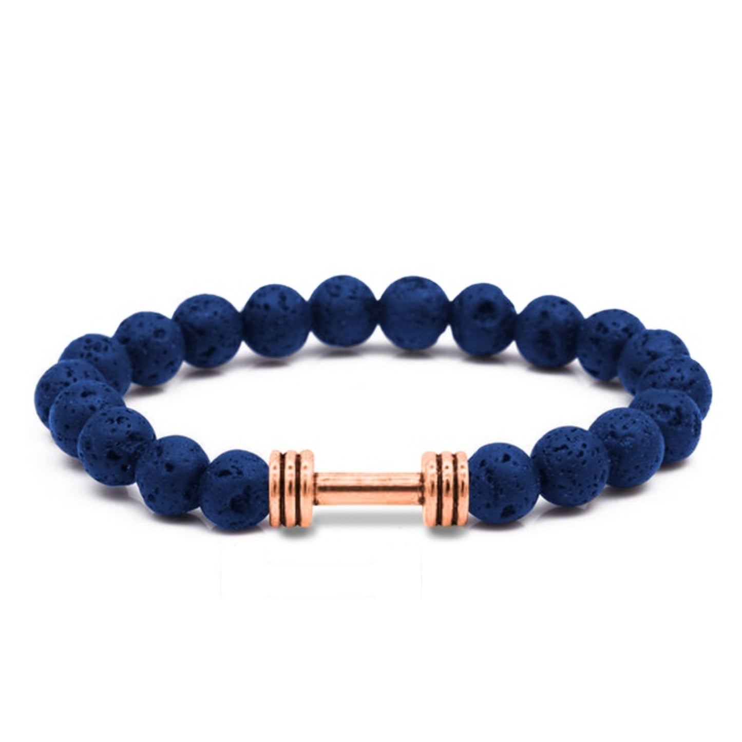 Men's Natural Stone Dumbbell Bracelet by Akor