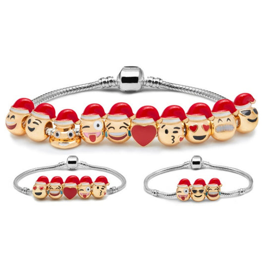 Holiday-Themed Emoji Charm Bracelet
