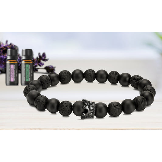 Throne & Crown Bracelet with Optional Essential Oils