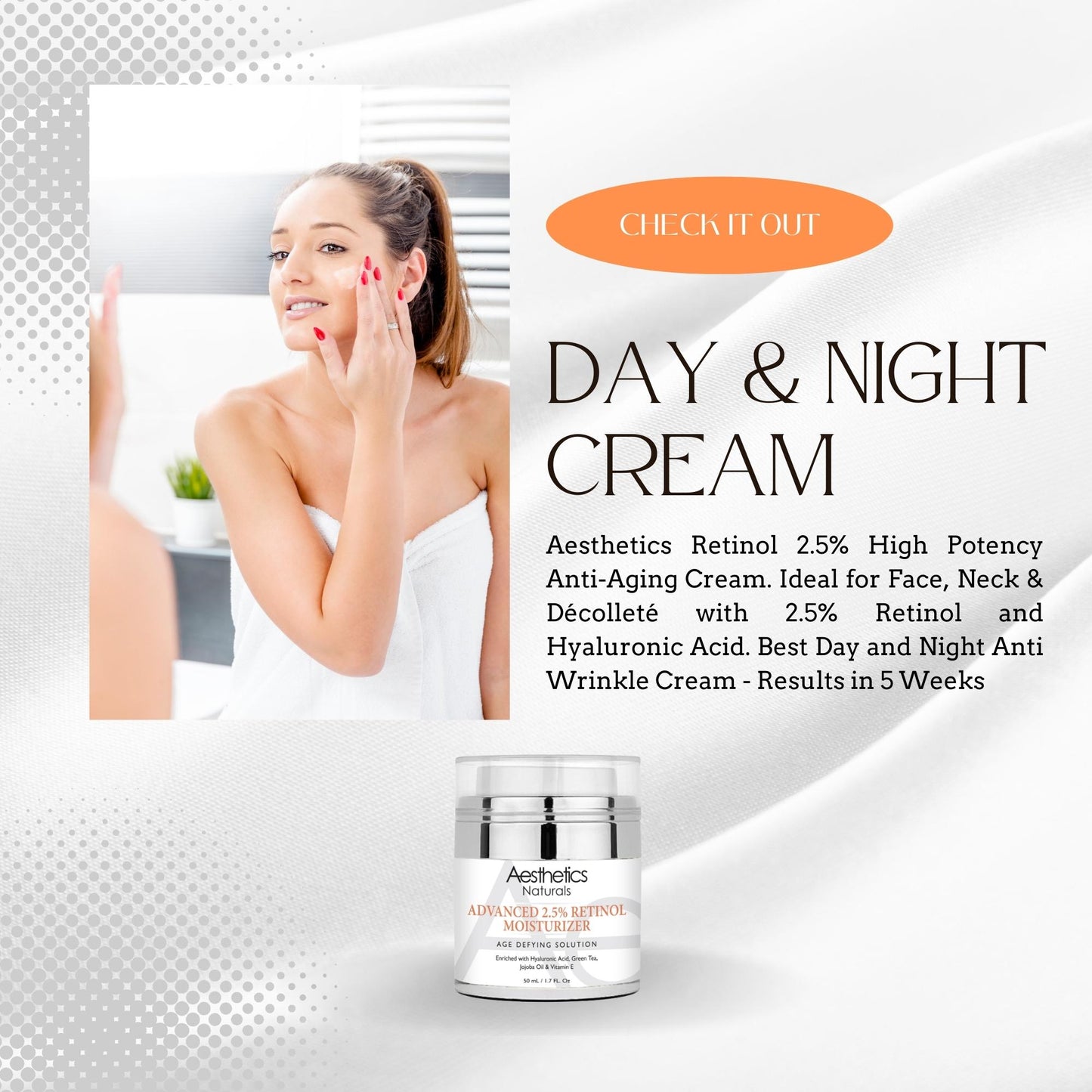 Aesthetics Retinol 2.5% High Potency Anti-Aging Cream