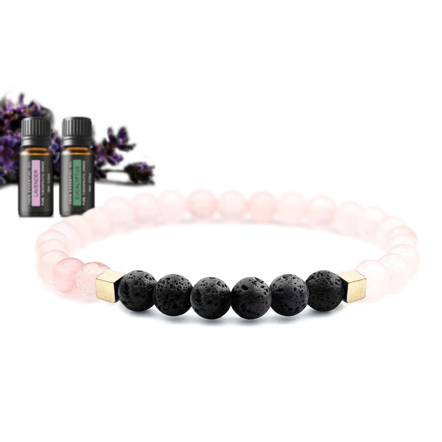 Mixed Lava Stone Chakra Diffuser Bracelet with Optional Essential Oils