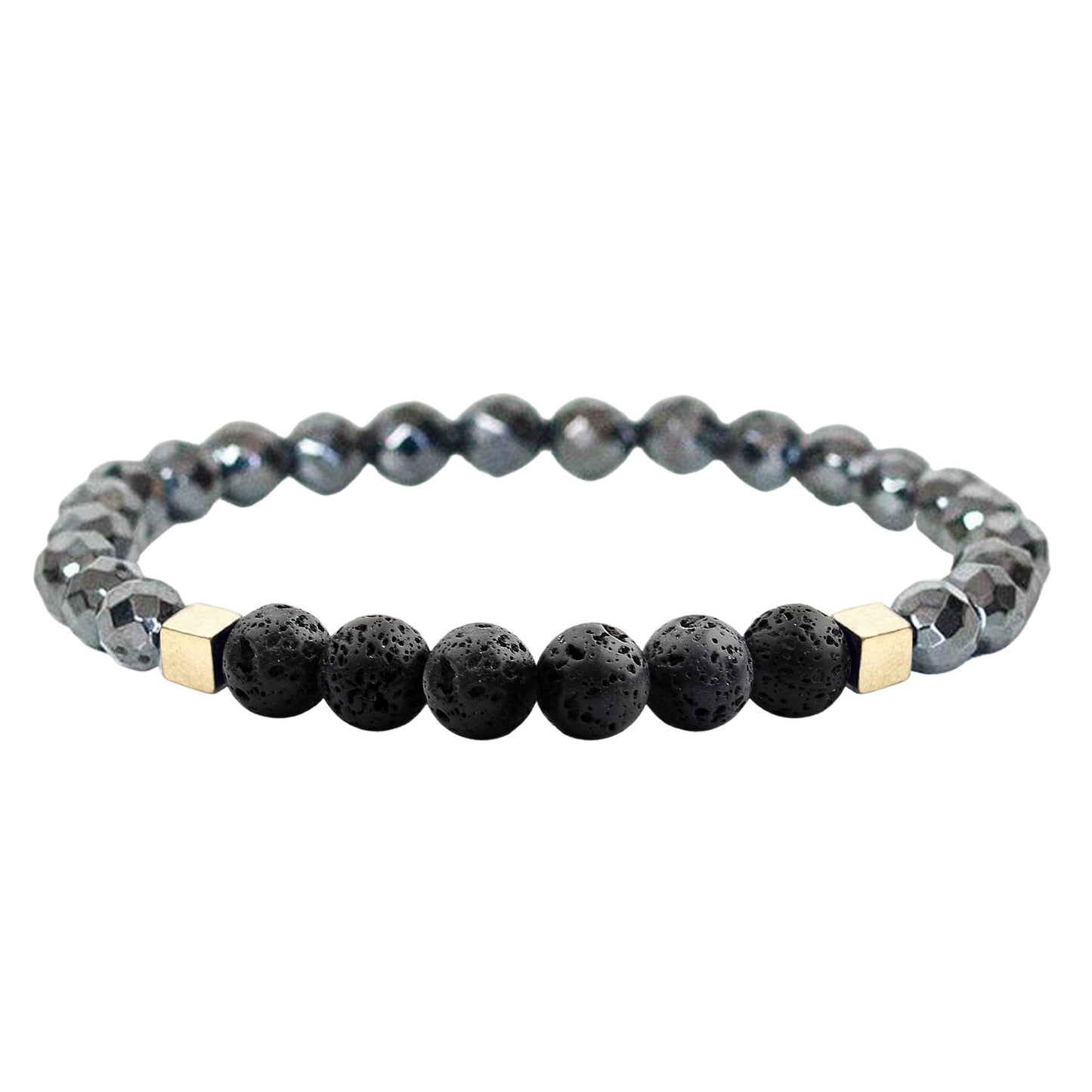 Mixed Lava Stone Chakra Diffuser Bracelet with Optional Essential Oils