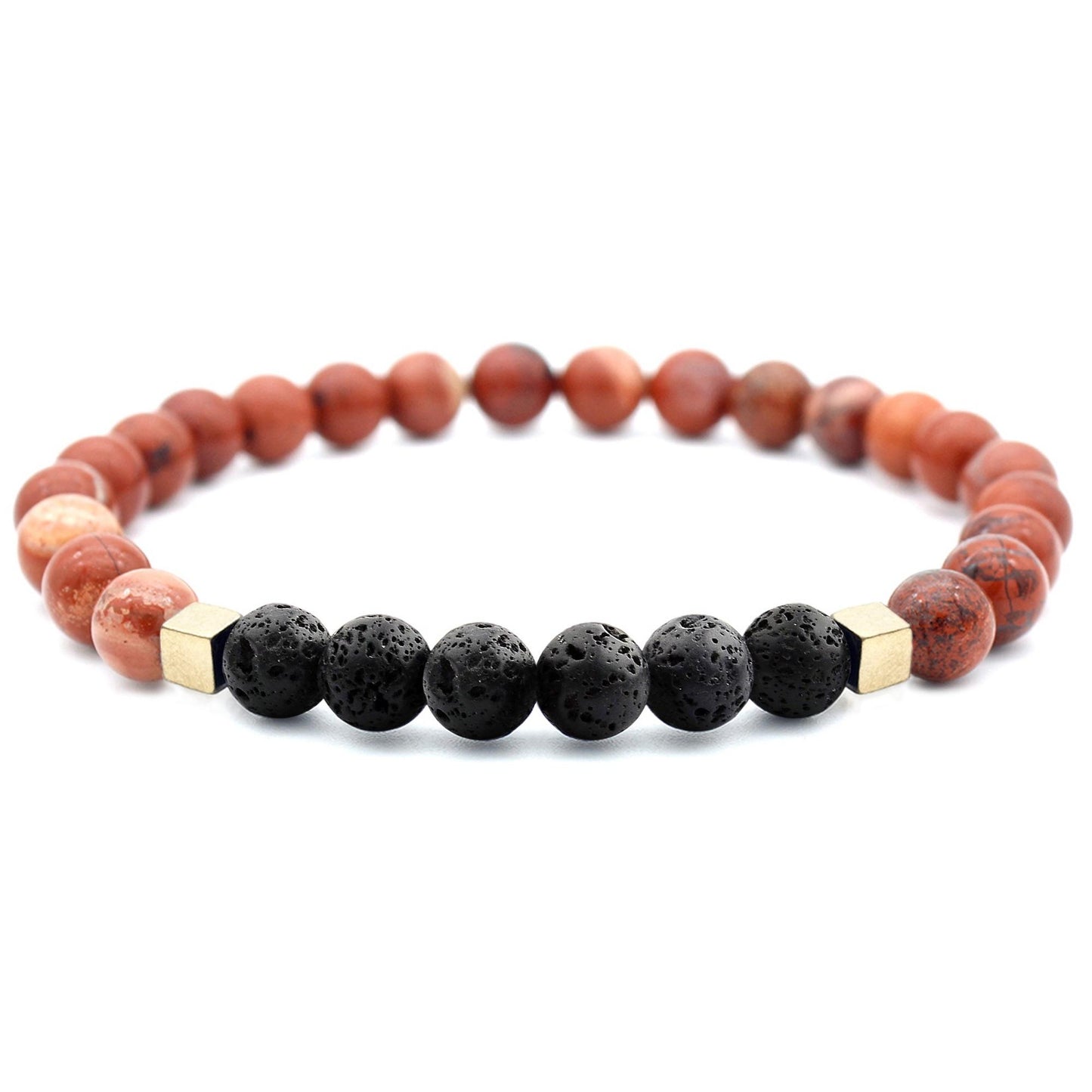 Mixed Lava Stone Chakra Diffuser Bracelet with Optional Essential Oils