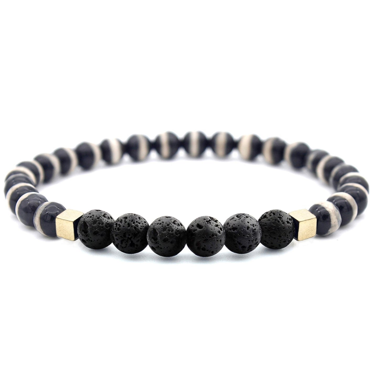 Mixed Lava Stone Chakra Diffuser Bracelet with Optional Essential Oils