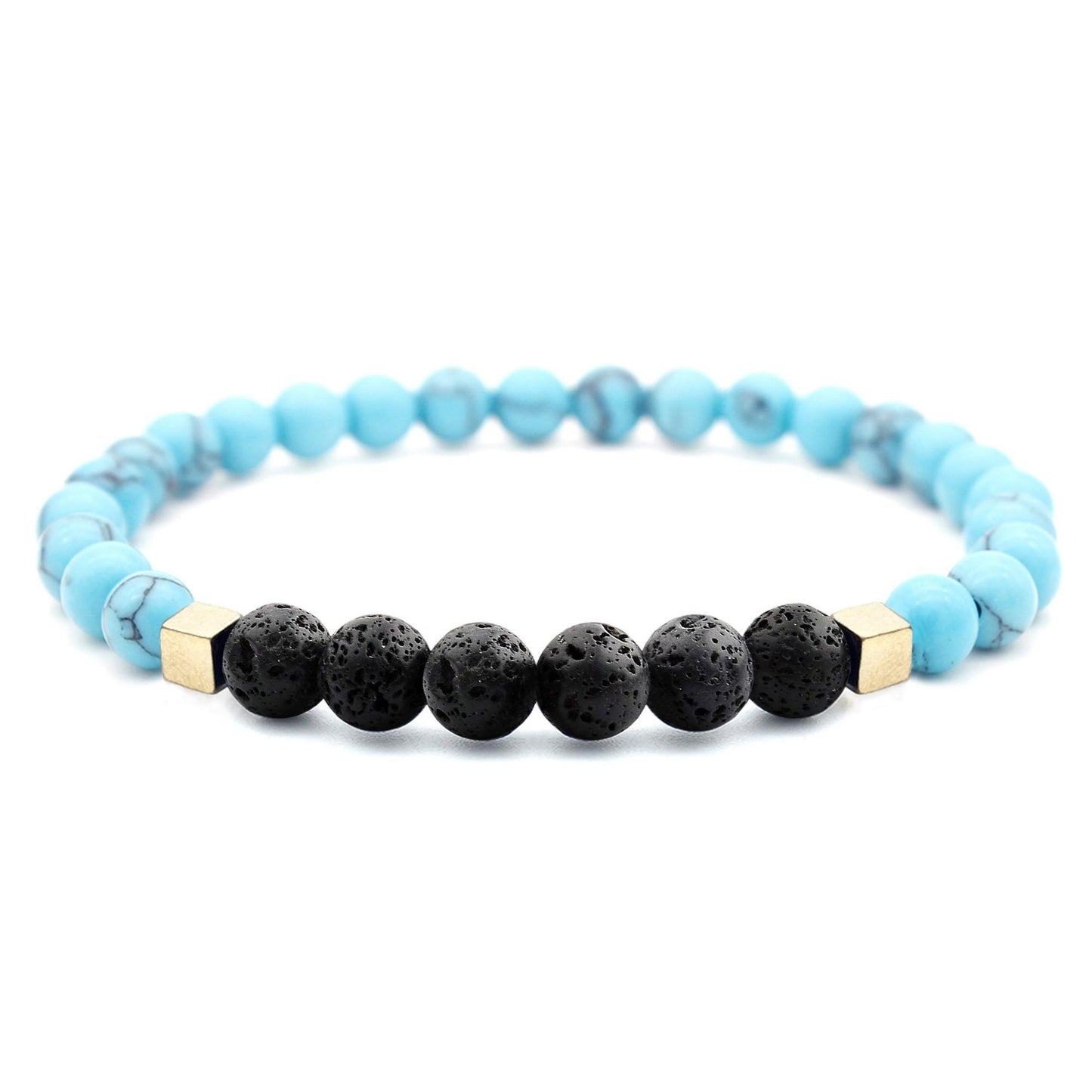 Mixed Lava Stone Chakra Diffuser Bracelet with Optional Essential Oils