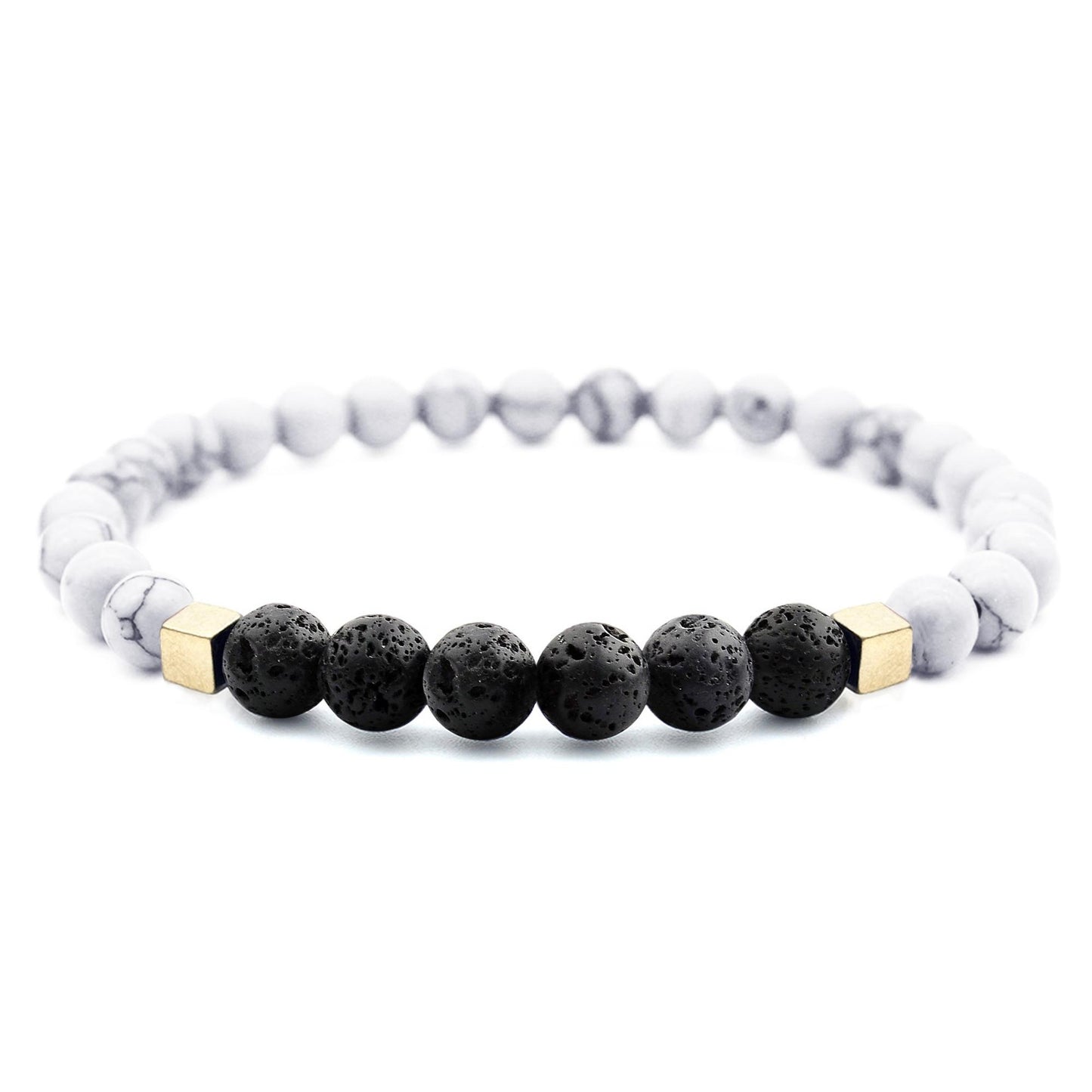 Mixed Lava Stone Chakra Diffuser Bracelet with Optional Essential Oils