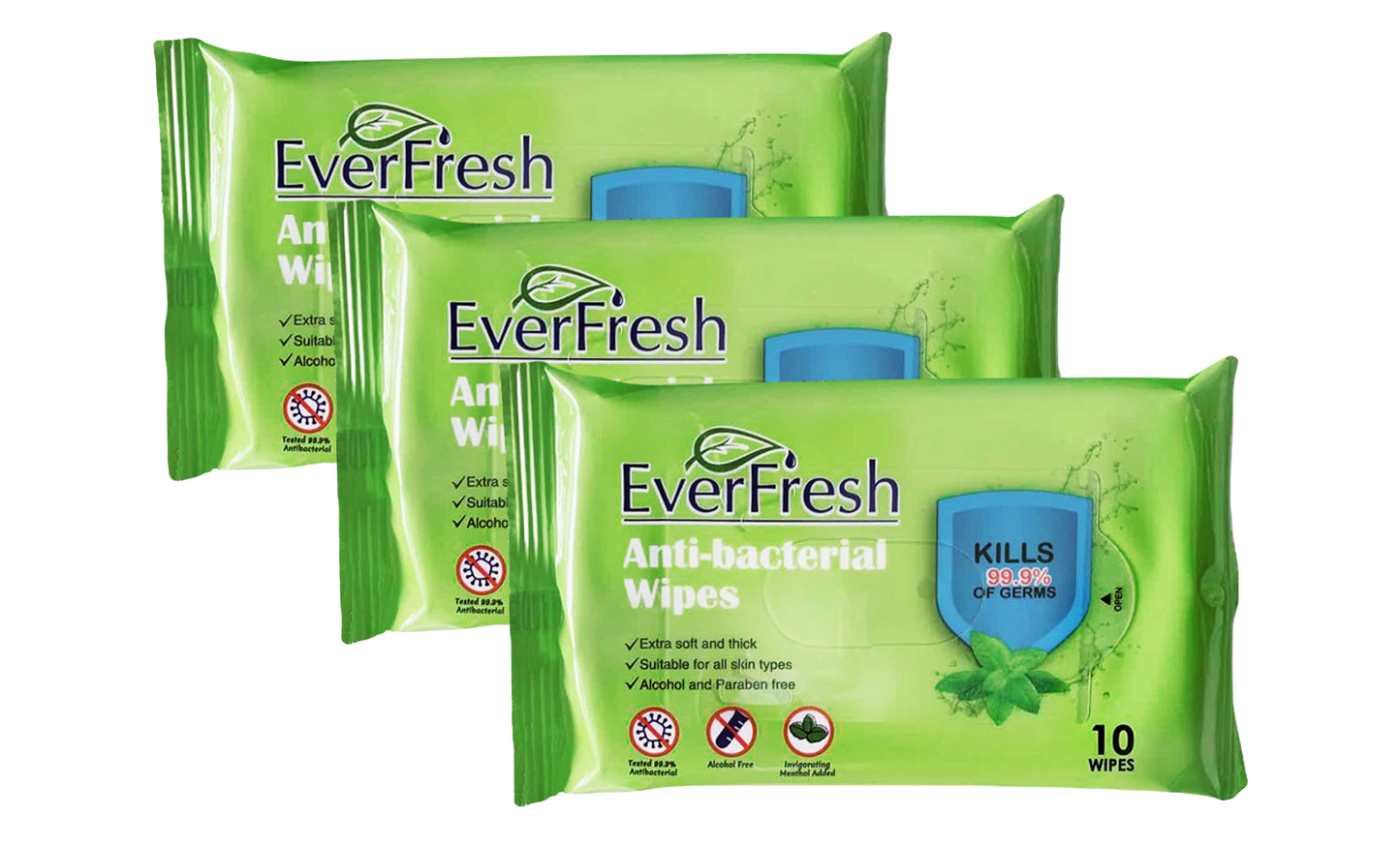 Anti-Bacteria Sanitizing Wipes (60-Pack)