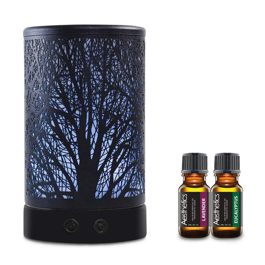 Ultrasonic Aromatherapy Tree of Life Diffuser with Optional Essential Oils