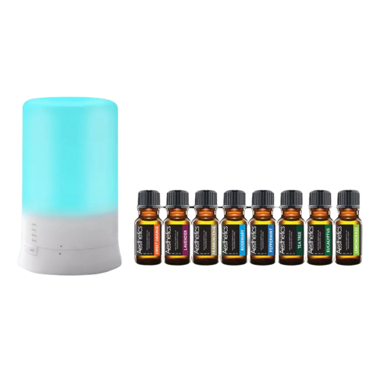 Aesthetics Ultrasonic Aroma Diffuser and Humidifier with Oil Set