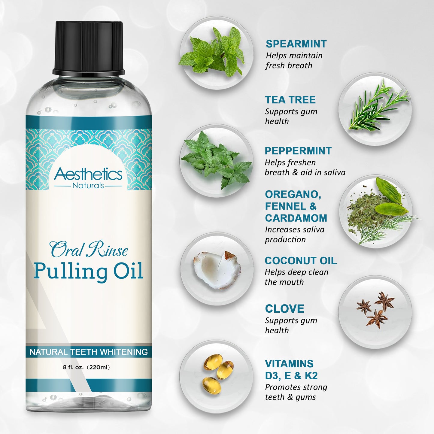 Aesthetics Naturals Oral Rinse Pulling Oil