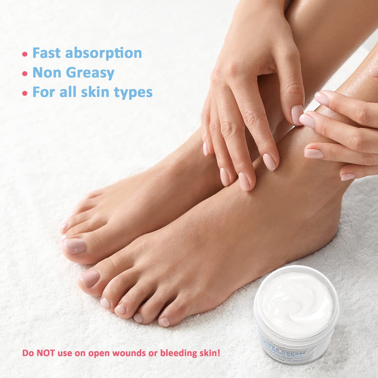 Urea Cream for Feet, Elbows, and Knees with 40% Urea