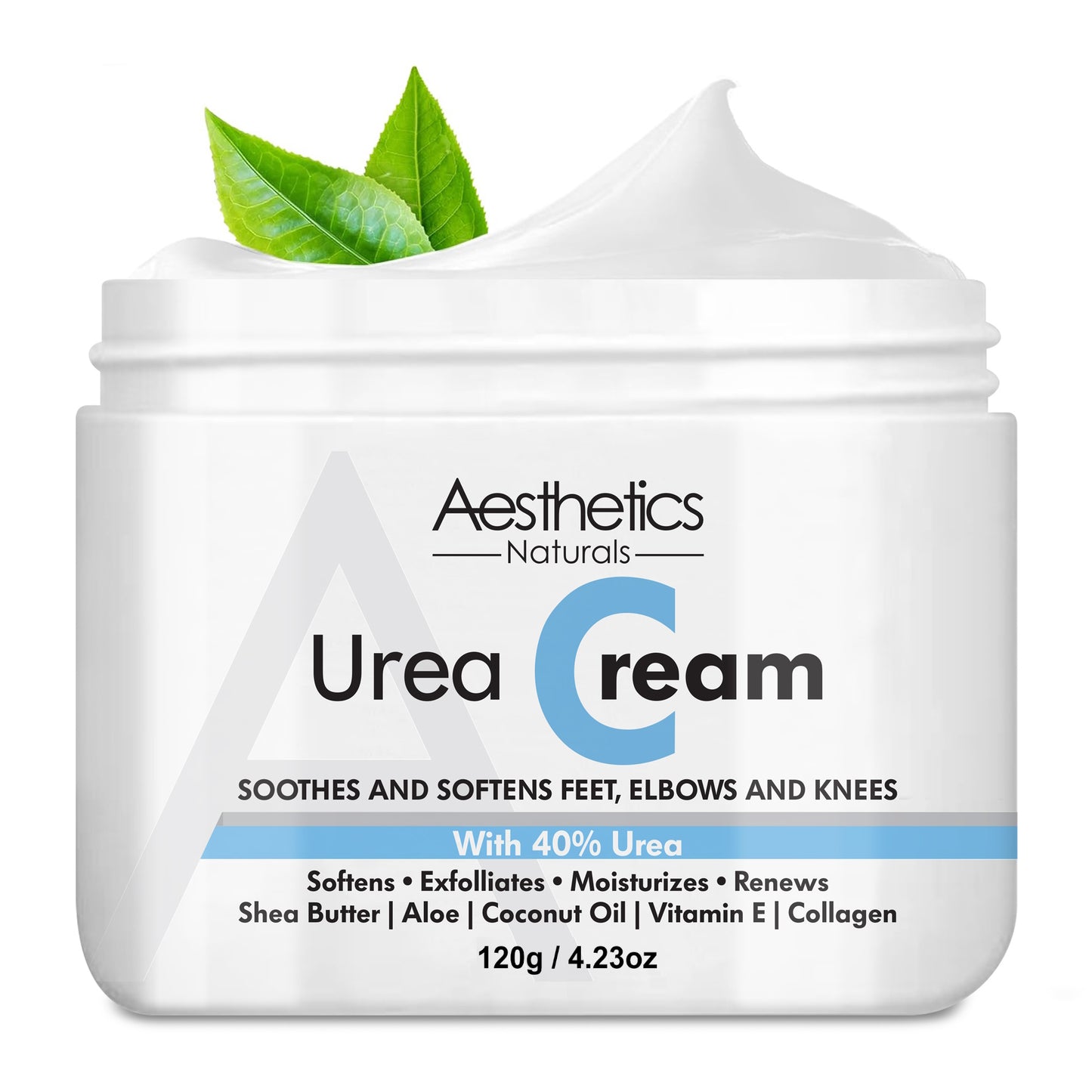 Urea Cream for Feet, Elbows, and Knees with 40% Urea