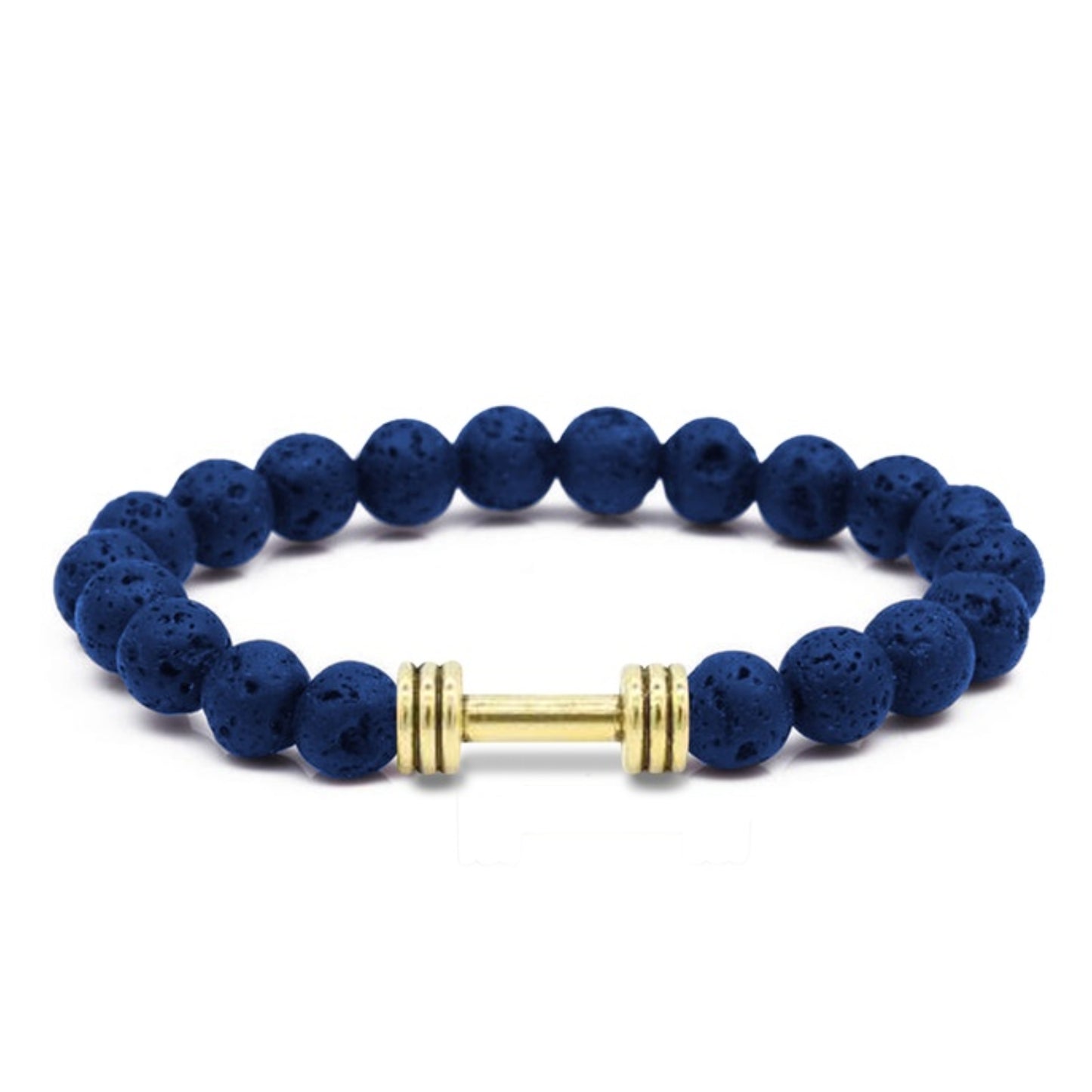 Men's Natural Stone Dumbbell Bracelet by Akor