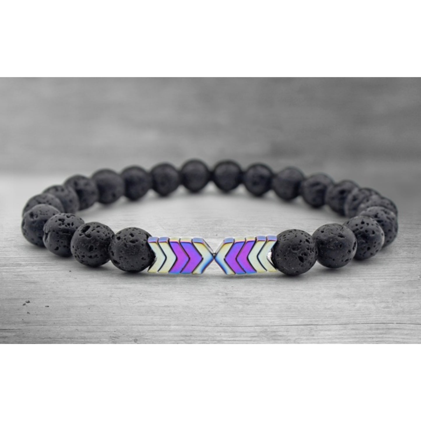 Lava Stone Diffuser Bracelet with Optional Essential Oils