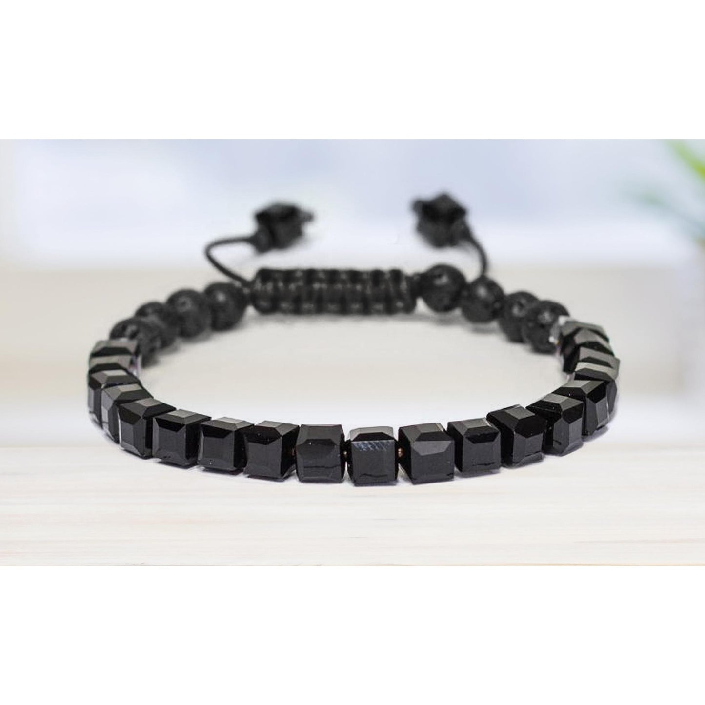 Lava Stone Glass Diffuser Bracelet with Optional Essential Oils