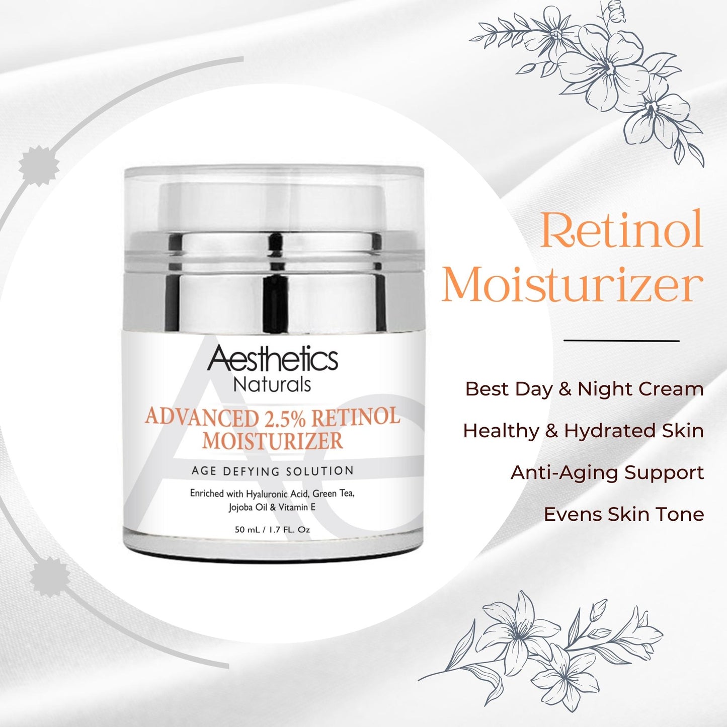 Aesthetics Retinol 2.5% High Potency Anti-Aging Cream