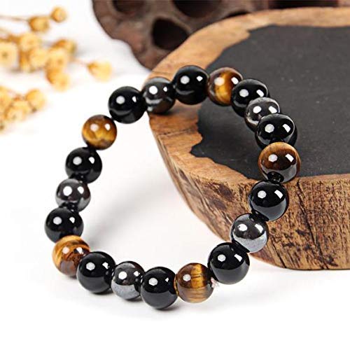 Tiger Eye Hematite Bracelet for Men and Women