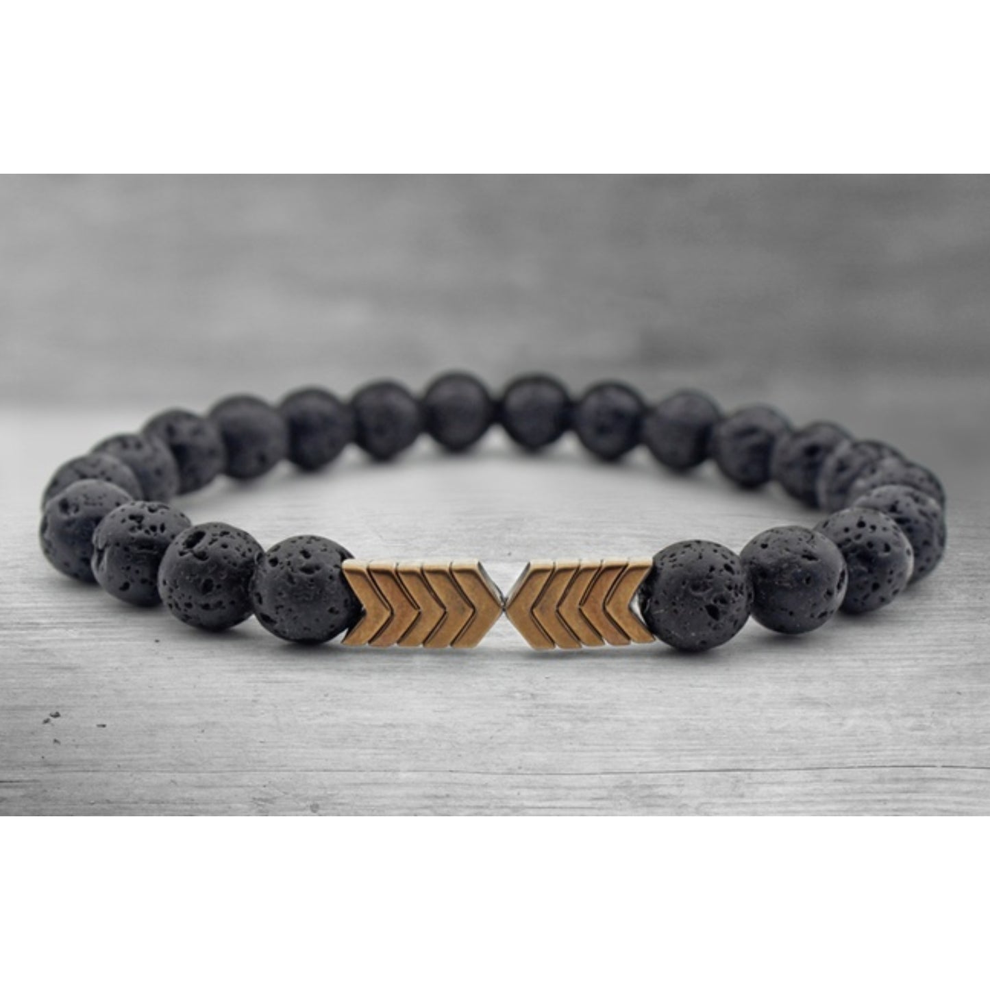 Lava Stone Diffuser Bracelet with Optional Essential Oils