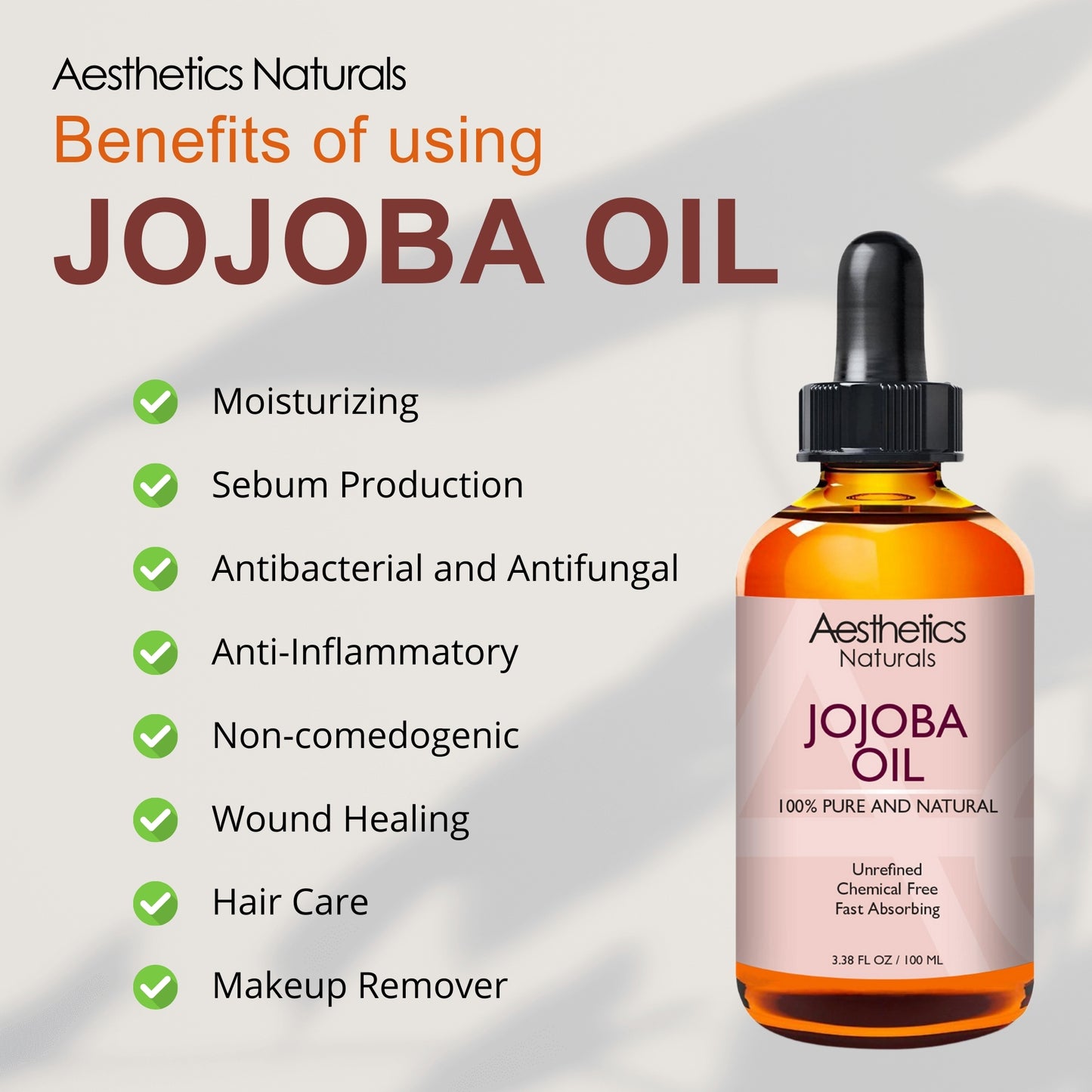 Pure Jojoba Oil for Skin and Hair