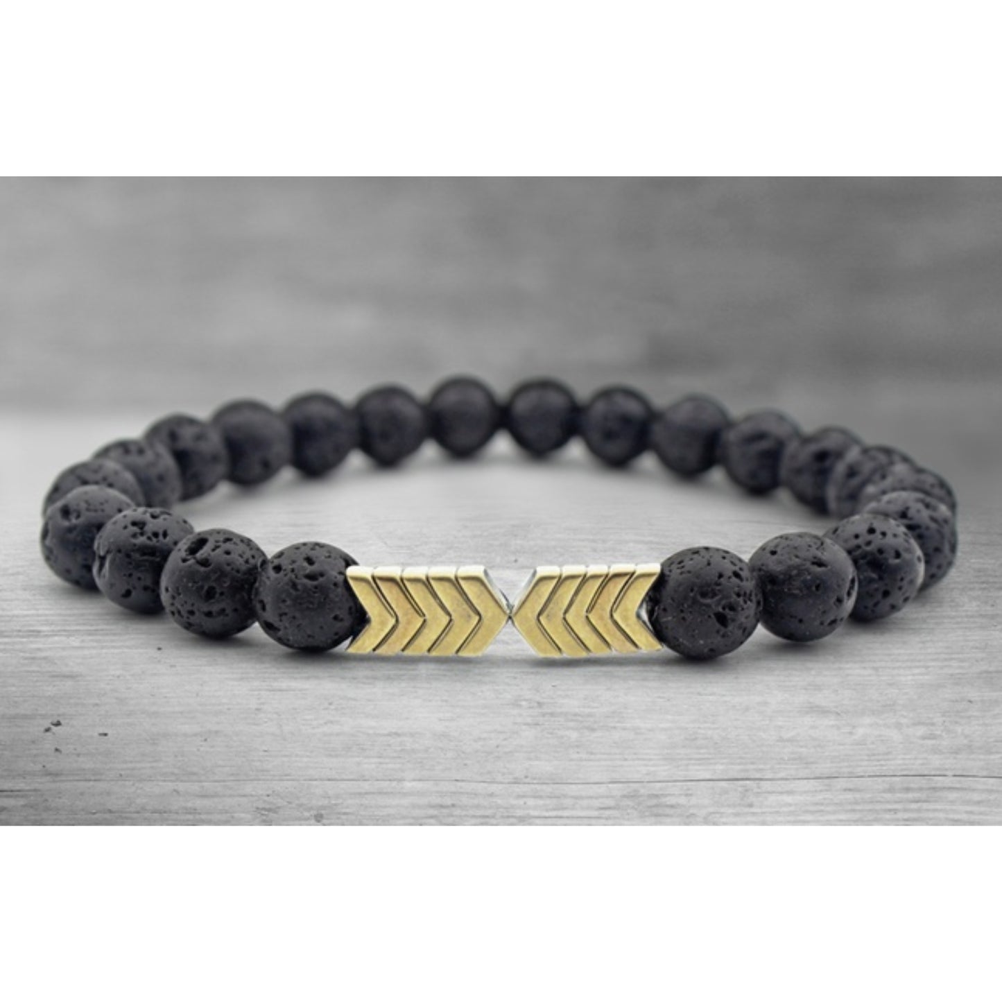 Lava Stone Diffuser Bracelet with Optional Essential Oils