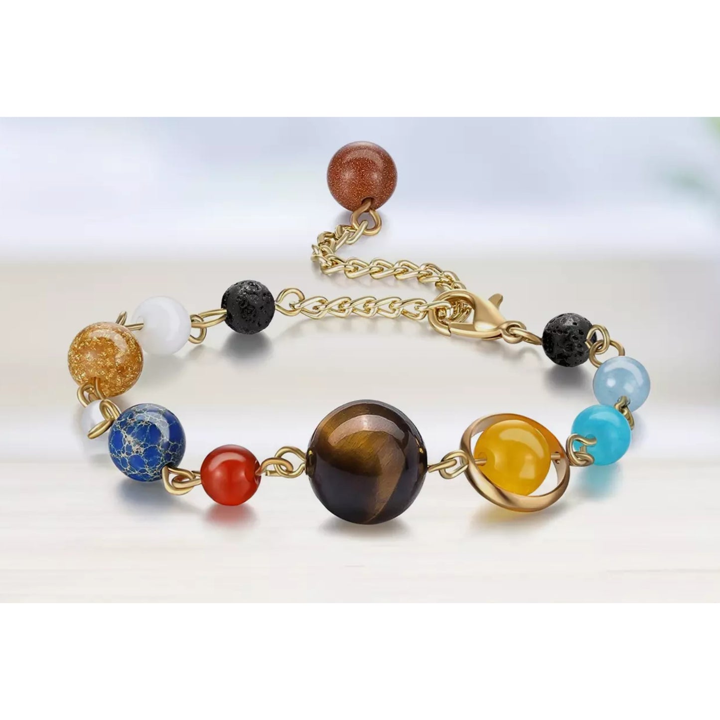 Aromatherapy Galaxy Lava Stone Diffuser Bracelet with Optional Essential Oils