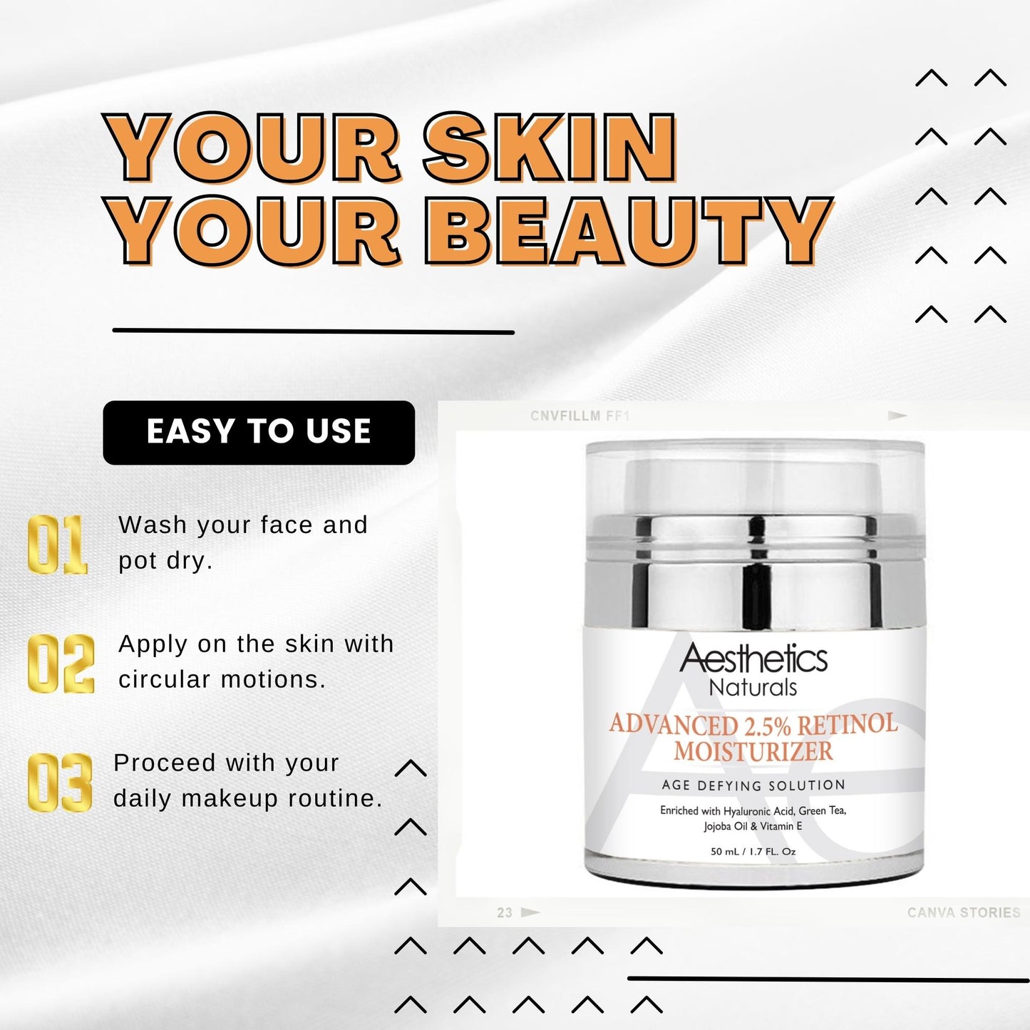 Aesthetics Retinol 2.5% High Potency Anti-Aging Cream