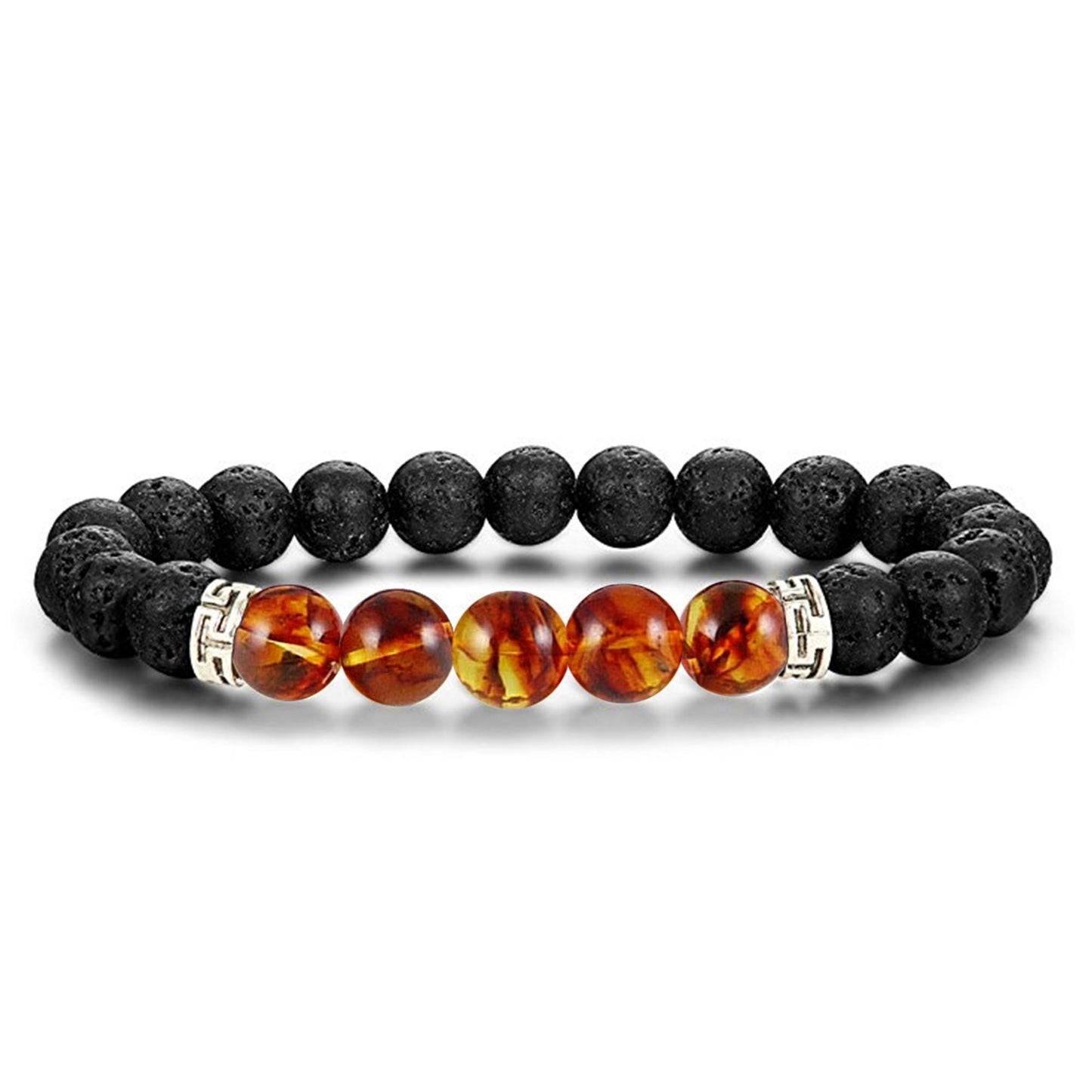 Lava Stone Chakra Diffuser Bracelet with Optional Essential Oils