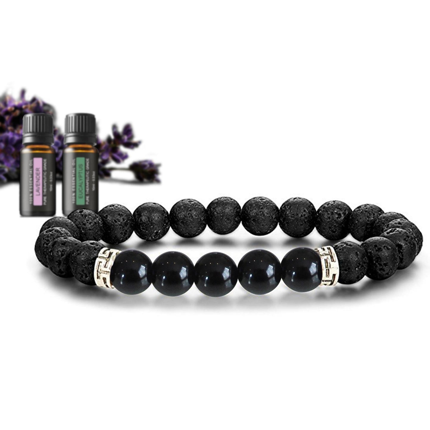 Lava Stone Chakra Diffuser Bracelet with Optional Essential Oils