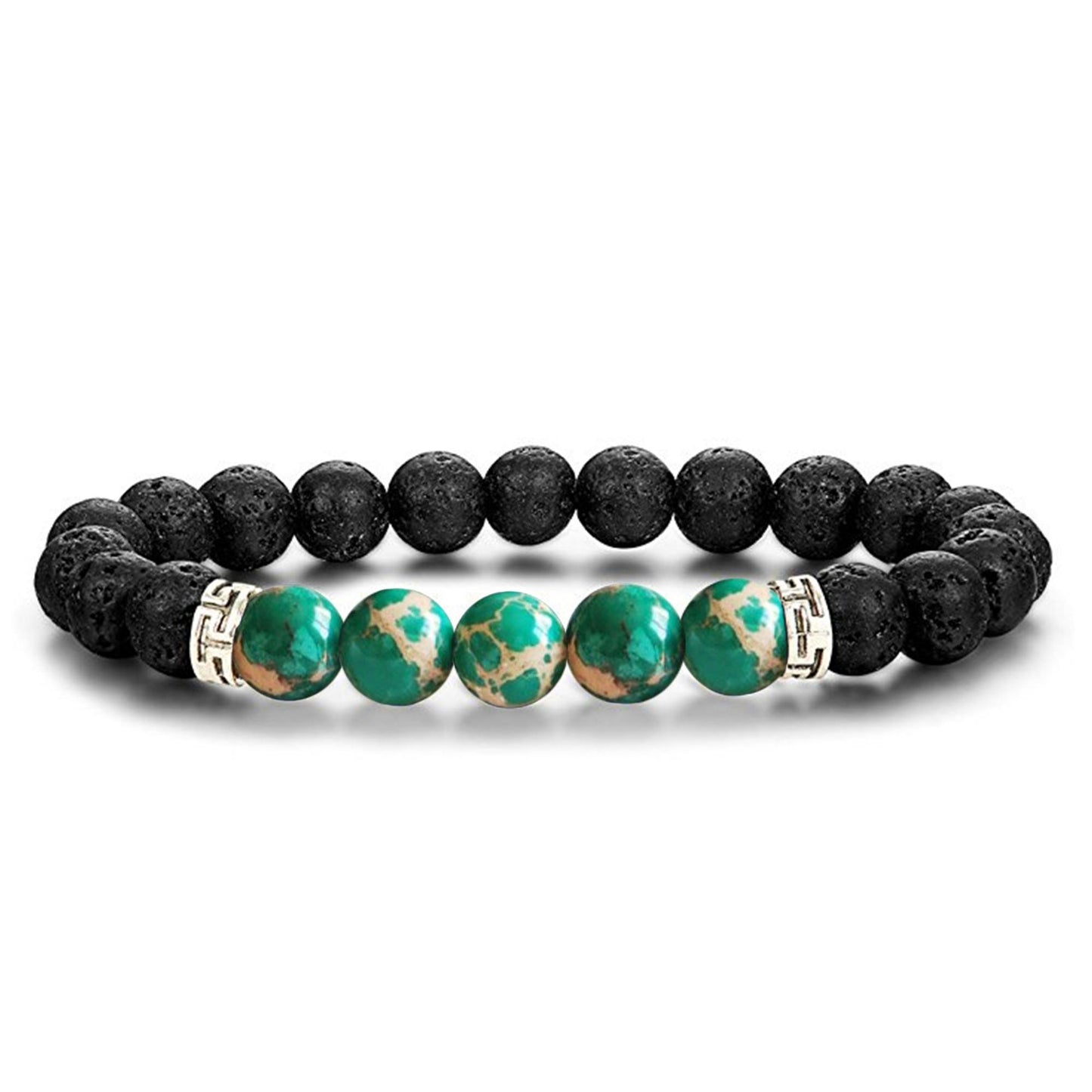 Lava Stone Chakra Diffuser Bracelet with Optional Essential Oils
