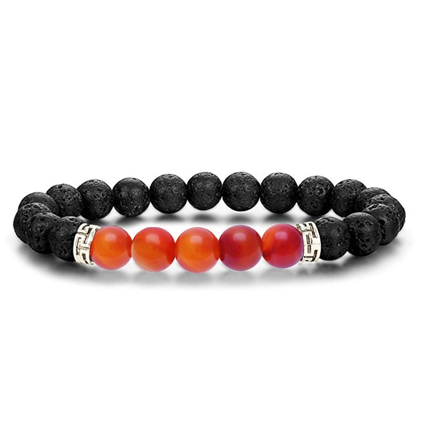 Lava Stone Chakra Diffuser Bracelet with Optional Essential Oils