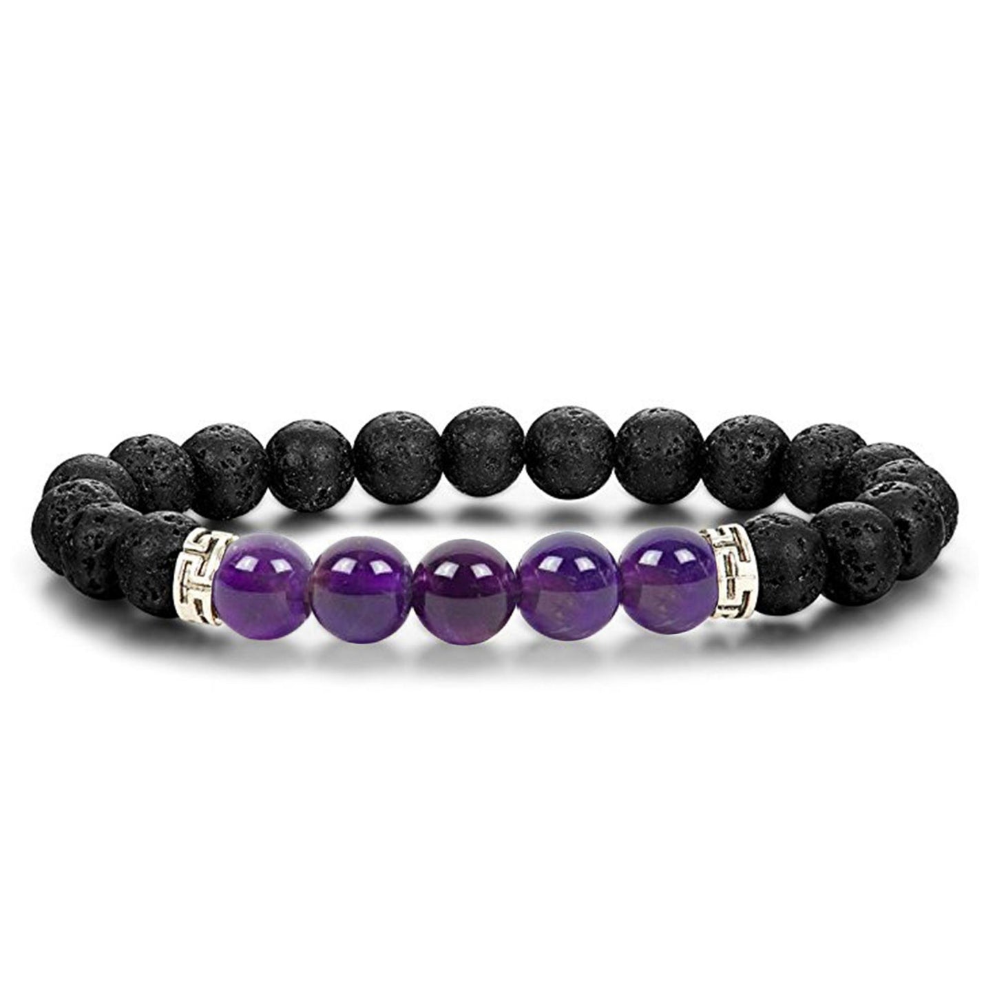 Lava Stone Chakra Diffuser Bracelet with Optional Essential Oils