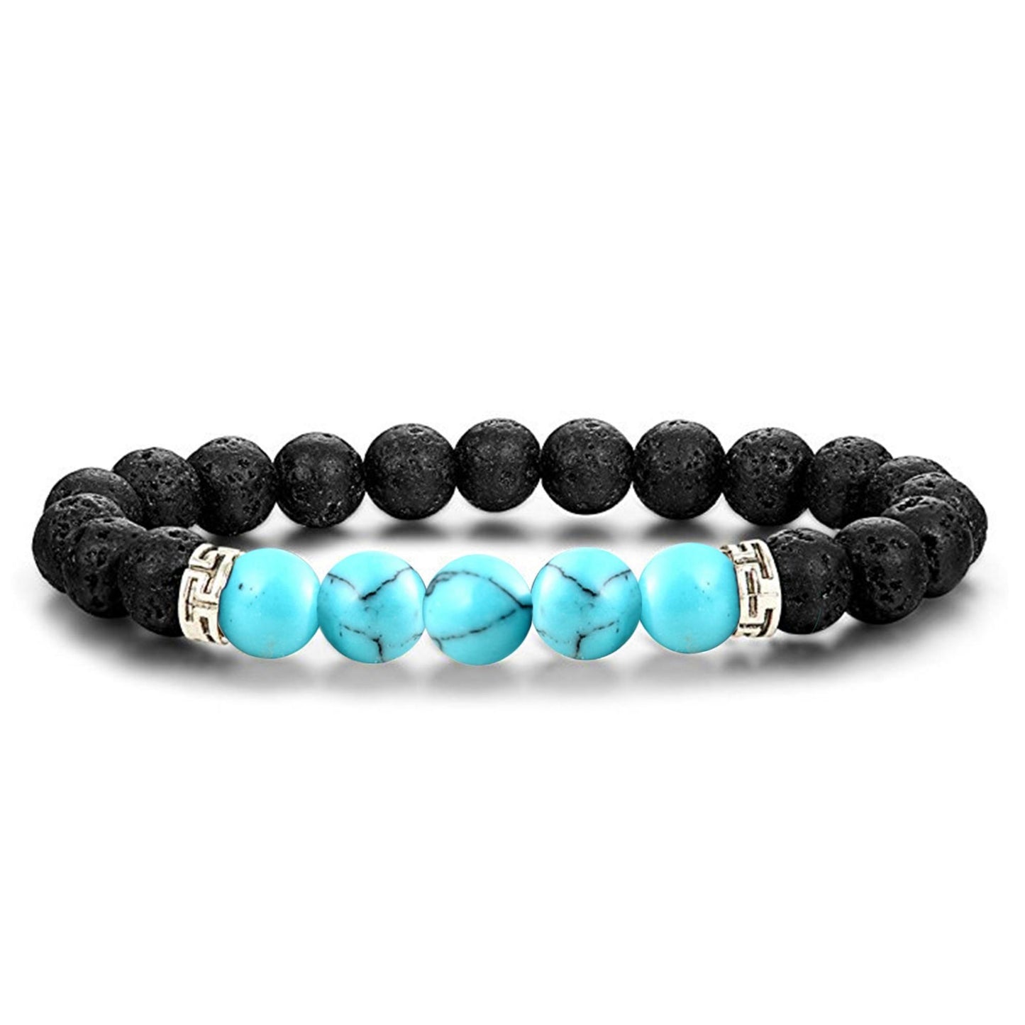 Lava Stone Chakra Diffuser Bracelet with Optional Essential Oils