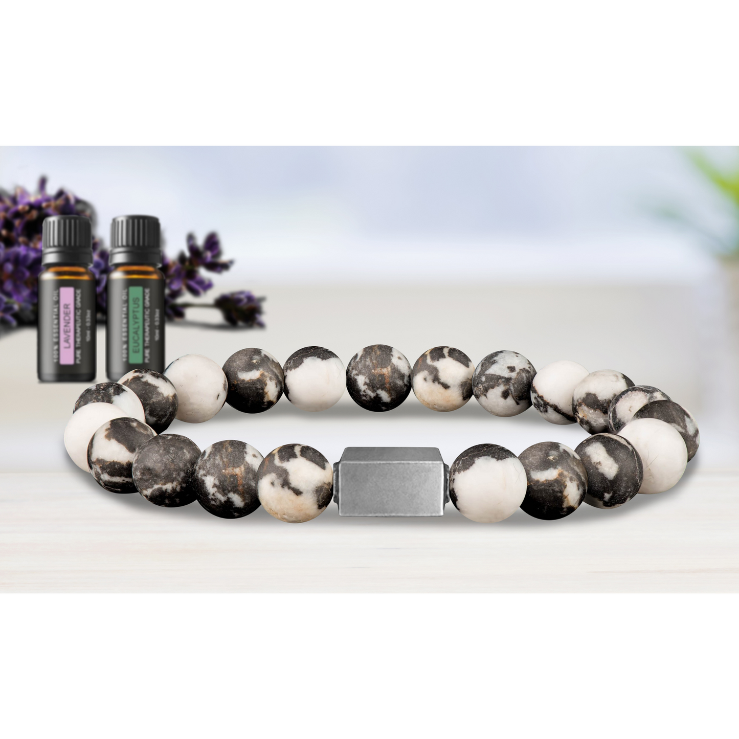 Men's High-Energy Essential Oil Aroma Diffuser Bracelet with Optional Oils
