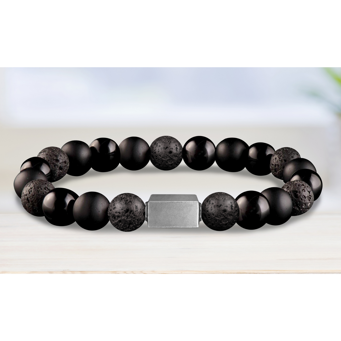 Men's High-Energy Essential Oil Aroma Diffuser Bracelet with Optional Oils