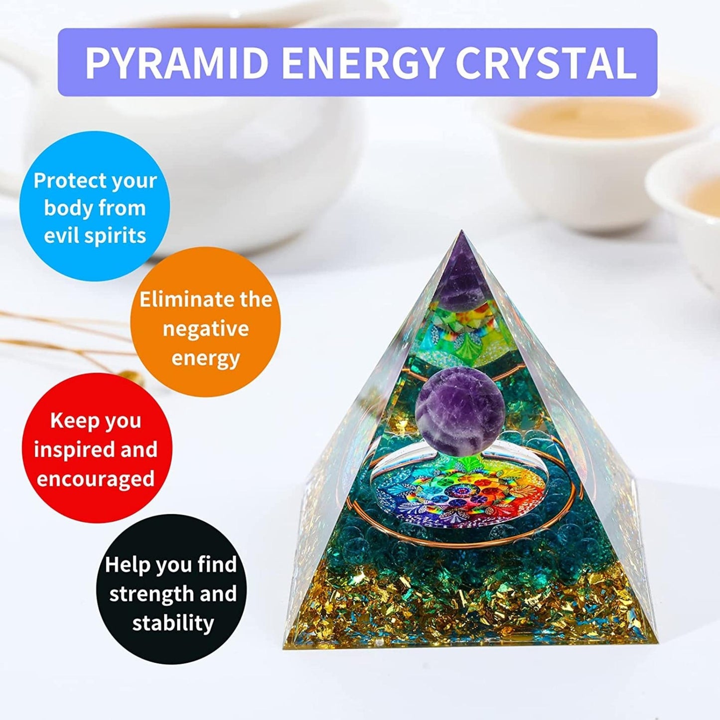 Orgone Pyramid For E-Energy Protection & Healing