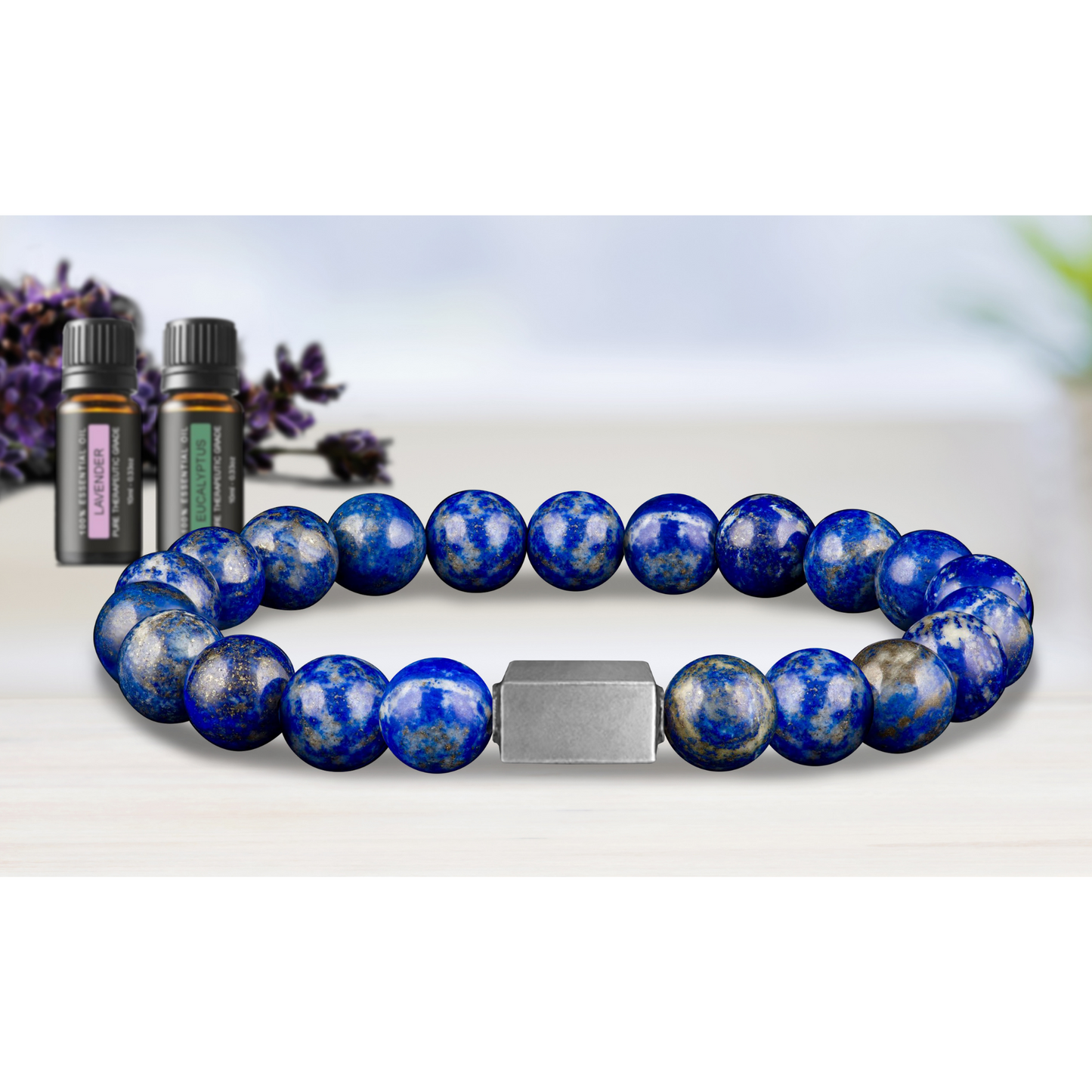 Men's High-Energy Essential Oil Aroma Diffuser Bracelet with Optional Oils
