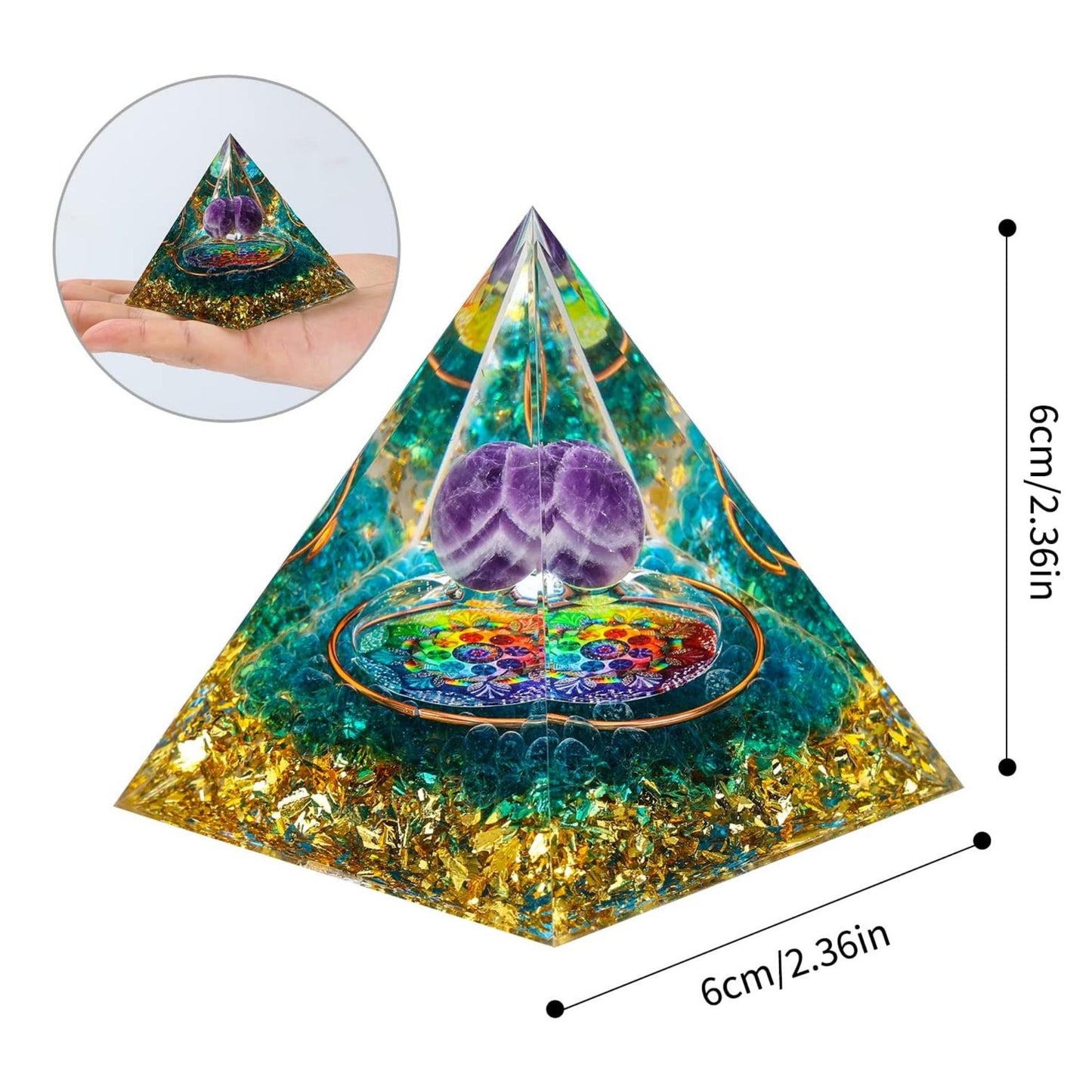 Orgone Pyramid For E-Energy Protection & Healing