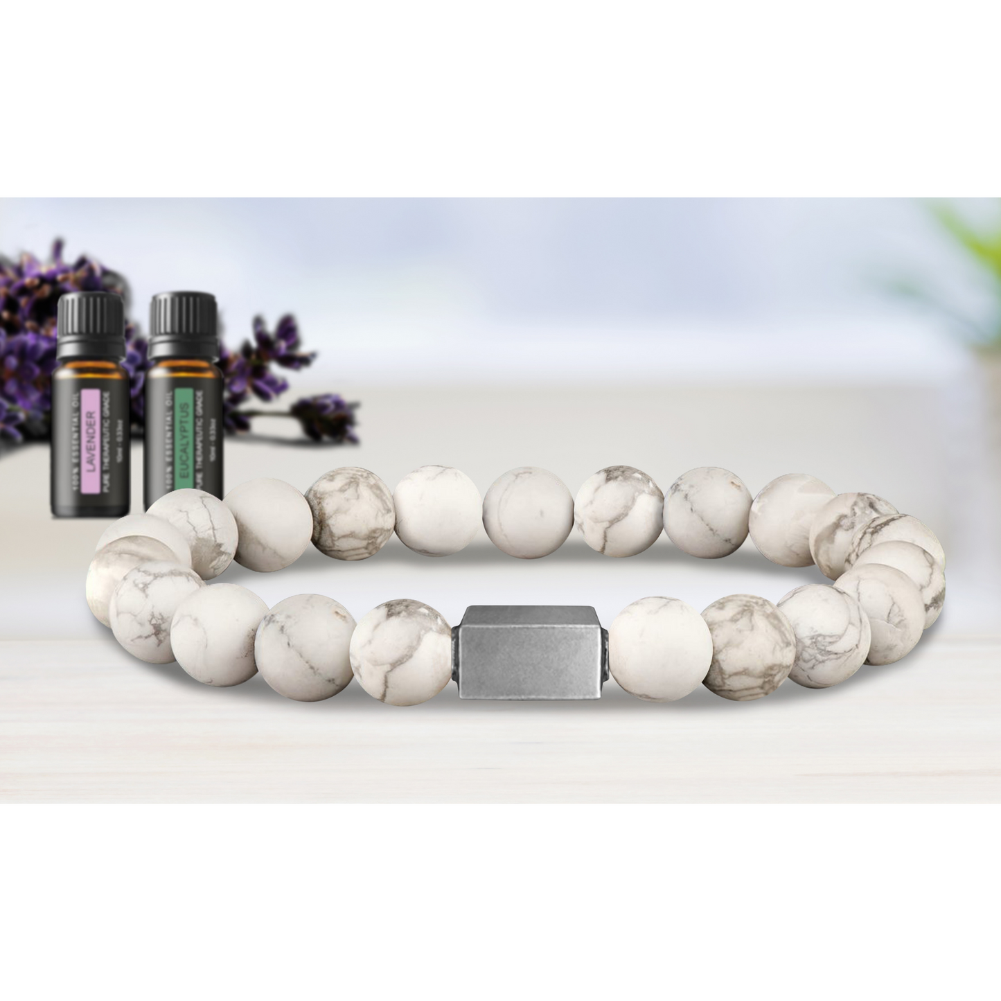 Men's High-Energy Essential Oil Aroma Diffuser Bracelet with Optional Oils