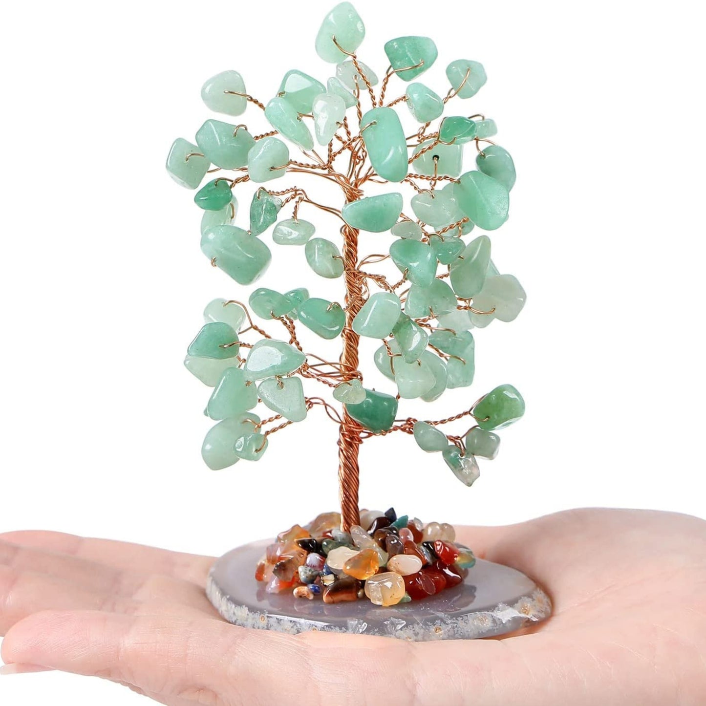 Rose Quartz Stone Feng Shui Tree