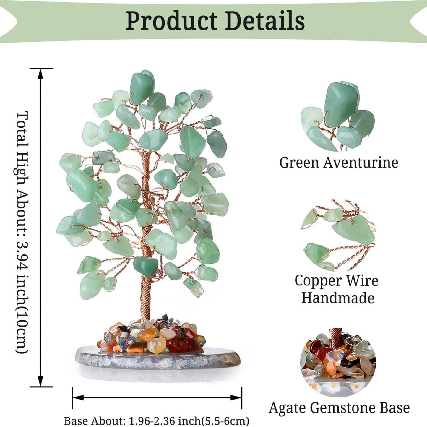 Rose Quartz Stone Feng Shui Tree