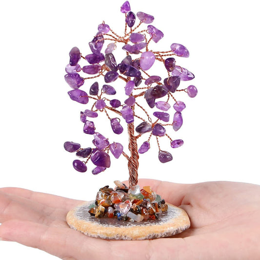 Rose Quartz Stone Feng Shui Tree
