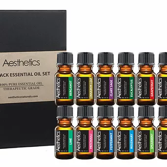 100% Pure Therapeutic-Grade Essential Oils (14-Pack)